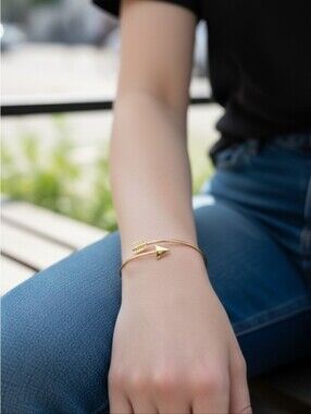 Gold Arrow Cuff Bracelet - Women Jewelry